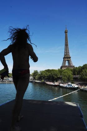 MenÕs High Diving, at the European Aquatics Championships Paris 2026, Paris, August 08, 2026 .  Copyright: xGianxMattiaxD Alberto LaPressex