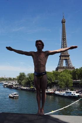 MenÕs High Diving, Lander ROELS from Belgium at the European Aquatics Championships Paris 2026, Paris, August 08, 2026 .  Copyright: xGianxMattiaxD Alberto LaPressex