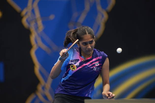 2026 WTT Europe Smash - Sweden - Qualifications Day 1 Divyanshi Bhowmick of India plays against Camille Lutz of France during the Women s Singles Qualifying Round 1 at the 2026 Europe Smash in Malmo, Sweden, on august 08, 2026. Malmo Sweden  Copyright: xRemyxGrosx originalFilename:gros-europesm260808_npp0O.jpg