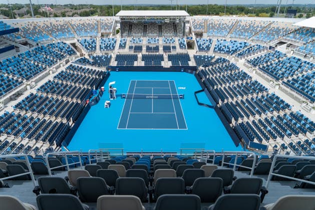 Cincinnati Open 2026 Center Court is seen at the Cincinnati Open in Mason, Ohio, on August 8, 2028. Mason United States  Copyright: xJasonxWhitmanx originalFilename:whitman-cincinna260808_npznp.jpg