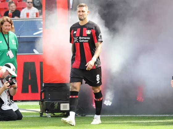 Robert Andrich (Bayer Leverkusen, 08) GER, Bayer 04 Leverkusen vs. Sevilla FC, 1. Bundesliga , Saisoneroeffnungsspiel, Spielzeit 2026 2027, 08.08.2026 (DFL DFB REGULATIONS PROHIBIT ANY USE OF PHOTOGRAPHS as IMAGE SEQUENCES and or QUASI-VIDEO). GER, Bayer 04 Leverkusen vs. Sevilla FC, 1. Bundesliga , Saisoneroeffnungsspiel, Spielzeit 2026 2027, 08.08.2026 Leverkusen *** Robert Andrich, Bayer Leverkusen, 08 GER, Bayer 04 Leverkusen vs. Sevilla FC, Bundesliga 1, season opener, 2026–2027 season, August 8, 2026 DFL and DFB regulations prohibit any use of photographs as image sequences and or quasi-video GER, Bayer 04 Leverkusen vs. Sevilla FC, Bundesliga 1, season opener, 2026–2027 season, August 8, 2026, Leverkusen Copyright: xEibner-Pressefotox EP_TSR