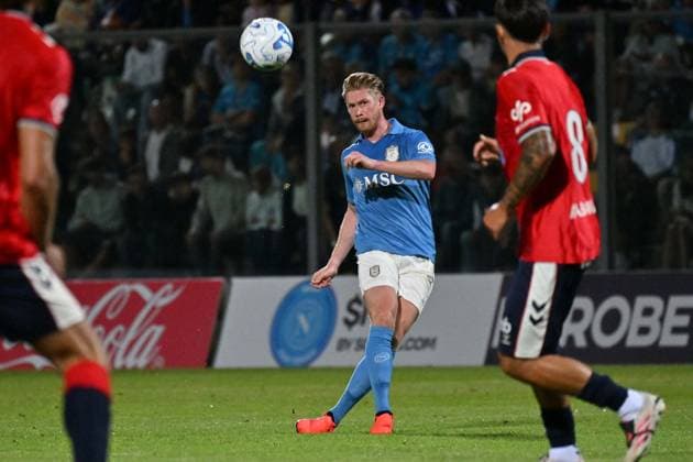 Foto IPP Felice De Martino Castel di Sangro (Aq) 08 08 2026 Calcio Partita Amichevole 2026 2027 Napoli - Celta De Vigo Nella foto: Kevin De Bruyne Italy Photo Press World Copyright Castel di Sangro italy Italia ITALY  Copyright: xR4924_italyphotopressx