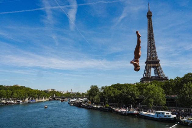 WomenÕs High Diving, from Italy at the European Aquatics Championships Paris 2026, Paris, August 08, 2026 .  Copyright: xGianxMattiaxD Alberto LaPressex
