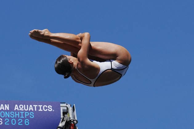WomenÕs High Diving, Morgane HERCULANO from Switzerland at the European Aquatics Championships Paris 2026, Paris, August 08, 2026 .  Copyright: xGianxMattiaxD Alberto LaPressex