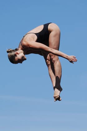 WomenÕs High Diving, Iris Corinna SCHMIDBAUER from Germany at the European Aquatics Championships Paris 2026, Paris, August 08, 2026 .  Copyright: xGianxMattiaxD Alberto LaPressex