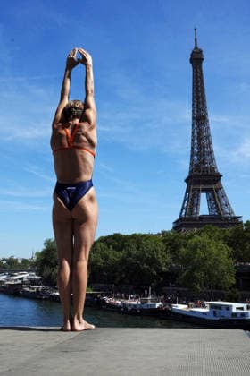 WomenÕs High Diving, from Italy at the European Aquatics Championships Paris 2026, Paris, August 08, 2026 .  Copyright: xGianxMattiaxD Alberto LaPressex