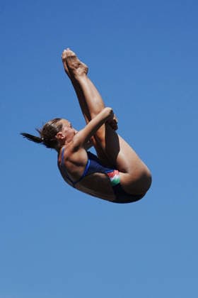 WomenÕs High Diving, from Italy at the European Aquatics Championships Paris 2026, Paris, August 08, 2026 .  Copyright: xGianxMattiaxD Alberto LaPressex