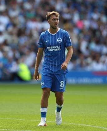 Pre Season Friendly - Brighton & Hove Albion v AS Roma BRIGHTON, ENGLAND, AUGUST 8: Jack Hinshelwood of Brighton & Hove Albion during the Pre Season Friendly match between Brighton & Hove Albion v AS Roma at AMEX Community Stadium, Brighton on 8 August. (Photo by Daniel Weir) Brighton AMEX Community Stadium United Kingdom Copyright: xDanielxWeir SportsxPressxPhotox Sportspressphoto_SPR202577
