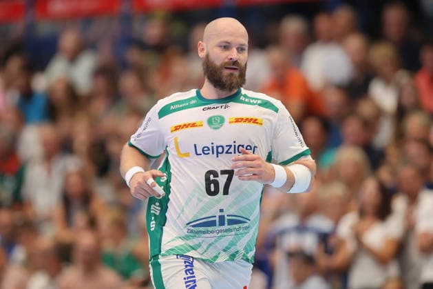 08.08.2026, xtgx, Handball Turnier, SC Magdeburg - SC DHfK Leipzig emspor, v.l. Moritz Preuss (Preuß, Leipzig) Lößnitz *** August 8, 2026, xtgx, Handball Tournament, SC Magdeburg vs. SC DHfK Leipzig emspor, from left: Moritz Preuss Preuß, Leipzig Lößnitz