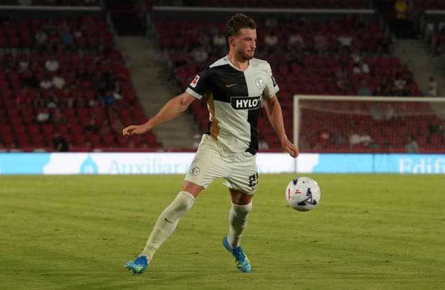 ESP: RCD Mallorca vs Elversberg Pre Season match 2026 2027 Lukas Petkov of Elversberg during Pre Season match between RCD Mallorca and Elversberg played at Estadio de Son Moix, on August 08, 2026 Palma de Mallorca, Spain. Palma de Mallorca Spain Football *** ESP RCD Mallorca vs. Elversberg, 2026–2027 Preseason Match: Lukas Petkov of Elversberg during the preseason match between RCD Mallorca and Elversberg, played at Estadio de Son Moix on August 8, 2026, in Palma de Mallorca, Spain. Palma de Mallorca, Spain. Soccer Copyright: xNandoxTorresx