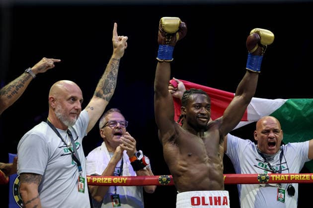 Zuffa Boxing 10, 3Arena, Dublin 8 8 2026 Etinosa Oliha ahead of the fight Etinosa Oliha ahead of the fight 8 8 2026  Copyright: xx NE1L1555