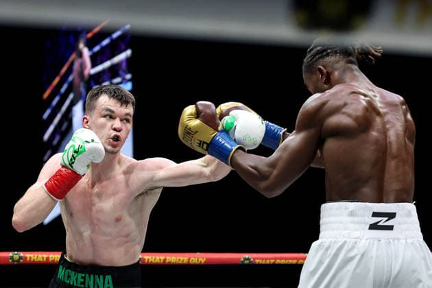 Zuffa Boxing 10, 3Arena, Dublin 8 8 2026 Aaron McKenna and Etinosa Oliha Aaron McKenna and Etinosa Oliha 8 8 2026  Copyright: xx NE1L1789