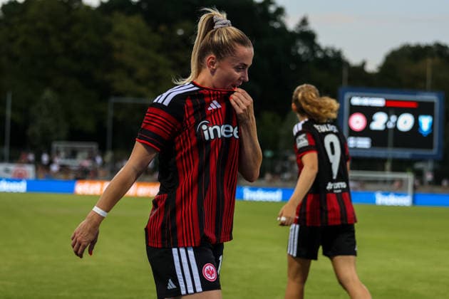Fussball: Europa: UEFA Women s Champions League 2026 2027 - 2. Qualifikationsrunde, Finale, 08.08.2026 - Eintracht Frankfurt Frauen vs. Malmö FF Frauen - Stadion am Brentanobad (Frankfurt am Main, Deutschland); Nina Lührßen (Eintracht Frankfurt Frauen, 11) Frankfurt am Main Stadion am Brentanobad Hessen Deutschland *** Soccer Europe UEFA Women s Champions League 2026–2027, Qualifying Round 2, Final, August 8, 2026 Eintracht Frankfurt Women vs. Malmö FF Women Stadion am Brentanobad Frankfurt am Main, Germany Nina Lührßen Eintracht Frankfurt Women, 11 Frankfurt am Main Stadion am Brentanobad Hesse Germany Copyright: xAmiirxAmedjouax