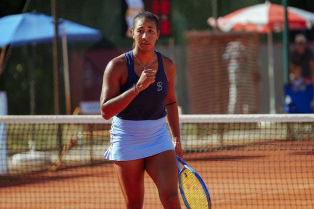 Leipzig Open 2026 - W75 Leipzig - Finale: Aneta Kucmova (CZE) Aneta Laboutkova (CZE) - Rasheeda McAdoo (USA) Sapfo Sakellaridi (GRE) Rasheeda McAdoo (USA) ballt die Faust am 08.08.2026 im Leipziger Tennisclub 1990 e.V., Leipzig (Sachsen) Leipzig Leipziger Tennisclub 1990 e.V. Sachsen Deutschland *** Leipzig Open 2026 W75 Leipzig Final: Aneta Kucmova (CZE), Aneta Laboutkova (CZE), Rasheeda McAdoo (USA), Sapfo Sakellaridi (GRE); Rasheeda McAdoo (USA) clenches her fist on August 8, 2026, at the Leipzig Tennis Club 1990 e.V., Leipzig, Saxony, Leipzig, Leipzig Tennis Club 1990 e.V., Saxony, Germany