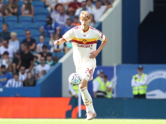 IPA87333095 - August 8, 2026: Brighton vs. AS Roma (Friendly). Sports; Soccer; & xD;Pictured: Ziolkowski& xD; (Photo by Gino Mancini)  Copyright: xGinoxMancini IPAxSportx xx 87333095