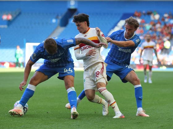 SOCCER - Friendly Match - Brighton and Hove Albion vs. Roma Photo by IPA ABACAPRESS.COM87333226 - August 8, 2026: Brighton vs. AS Roma (Friendly). Sports; Soccer; Pictured: Soule (Photo by Gino Mancini) Brighton  Copyright: xIPAxSport ABACAx