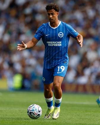 Charalampos Kostoulas of Brighton and Hove Albion Brighton and Hove Albion v Roma, Pre Season Friendly, Football, American Express Community Stadium, Brighton, UK - 08 Aug 2026Brighton American Express Community Stadi United Kingdom EDITORIAL USE ONLY No use with unauthorised audio, video, data, fixture lists, club league logos or live services. Online in-match use limited to 120 images, no video emulation. No use in betting, games or single club league player publications.  Copyright: xMattxImpey Shutterstockx 17050873cc