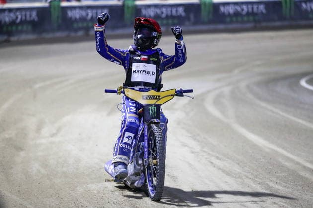 Ryga 08.08.2026. Zuzel FIM indywidualne mistrzostwa swiata na zuzlu sezon 2026 --- FIM Speedway Grand Prix season 2026 nz Bartosz Zmarzlik Fot. Kacper Staniec NEWSPIX.PL --- newspix.pl 