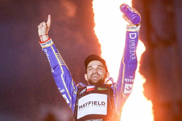 Ryga 08.08.2026. Zuzel FIM indywidualne mistrzostwa swiata na zuzlu sezon 2026 --- FIM Speedway Grand Prix season 2026 nz Bartosz Zmarzlik Fot. Kacper Staniec NEWSPIX.PL --- newspix.pl 