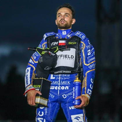 Ryga 08.08.2026. Zuzel FIM indywidualne mistrzostwa swiata na zuzlu sezon 2026 --- FIM Speedway Grand Prix season 2026 nz Bartosz Zmarzlik Fot. Kacper Staniec NEWSPIX.PL --- newspix.pl 