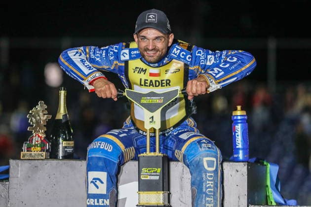 Ryga 08.08.2026. Zuzel FIM indywidualne mistrzostwa swiata na zuzlu sezon 2026 --- FIM Speedway Grand Prix season 2026 nz Bartosz Zmarzlik Fot. Kacper Staniec NEWSPIX.PL --- newspix.pl 