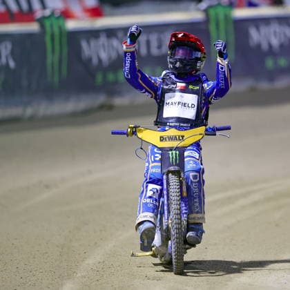 08.08.2026 RYGA (LOTWA) - BIKERNIEKI SPEEDWAY STADIUM, ZUZEL (SPEEDWAY), INDYWIDUALNE MISTRZOSTWA SWIATA (FIM SPEEDWAY World Championship, WM, Weltmeisterschaft GRAND PRIX 2026) - DEWALT FIM SPEEDWAY GRAND PRIX OF LATVIA - RIGA; RUNDA 8 NZ BARTOSZ ZMARZLIK - RADOSC WYGRANA FOTO PAWEL WILCZYNSKI CYFRASPORT NEWSPIX.PL --- newspix.pl 