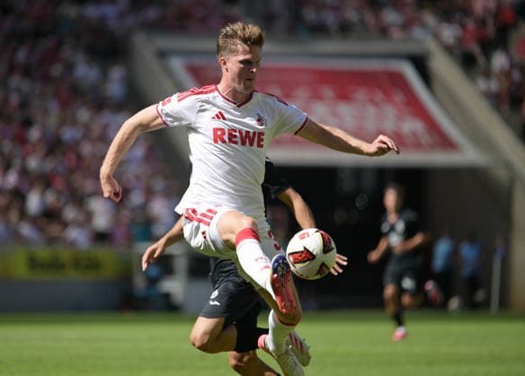 08.08.2026, xophax, Fussball 1.Bundesliga, 1.FC Koeln Testspiel im Rhein Energie Stadion in Köln . 1.FC Köln gegen Real Sociedad San Sebastian. Marius Bülter ( 1.FC Köln ) Köln Cologne *** August 8, 2026, xophax, Soccer, Bundesliga 1, 1. FC Köln Friendly Match at Rhein Energie Stadium in Cologne: 1. FC Köln vs. Real Sociedad San Sebastián, Marius Bülter, 1. FC Köln, Cologne