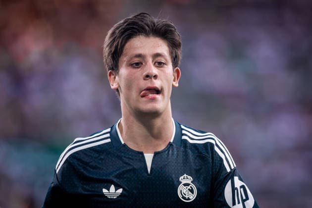 Fußball, Testspiel, Ferencvaros Budapest -Real Madrid FERENCVAROS - REAL MADRID Arda Guler of Real during the FIFA friendly football match between Ferencvaros and Ream Madrid CF at the Ferencvaros stadium (Groupama arena). Budapest, Hungary, August 08, 2026. Photo by Branislav Racko Copyright: xx 080A9127