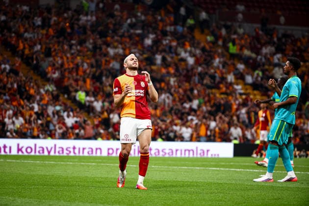 Galatasaray vs Villarreal CF friendly match Baris Alper Yilmaz of Galatasaray shows his frustration after a missed opportunity. Galatasaray and Villarreal CF faced each other during friendly match. The match took place Ali Sami Yen Rams Park Stadium on August 8th, 2026. Istanbul Istanbul Turkey Copyright: xBurakxBasturkx