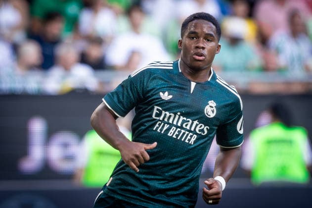 Fußball, Testspiel, Ferencvaros Budapest -Real Madrid FERENCVAROS - REAL MADRID Endrick Felipe Moreira de Sousa of Real during the FIFA friendly football match between Ferencvaros and Ream Madrid CF at the Ferencvaros stadium (Groupama arena). Budapest, Hungary, August 08, 2026. Photo by Branislav Racko Copyright: xx 080A8148