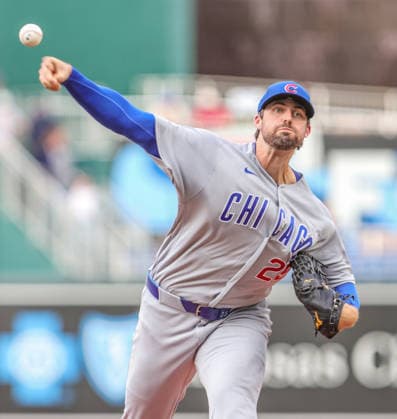 MLB, Baseball Herren, USA 2026: Cubs Vs Royals Aug 8th AUG 08, 2026: Chicago Cubs starting pitcher Clay Holmes (25) warms up before the game against the Kansas City Royals at Kauffman Stadium Kansas City, MO. Roman Puno CSM (Credit Image: Â Roman Puno Cal Media) Kansas City Missouri United States EDITORIAL USE ONLY Copyright: xx ZUMA-20260808_zma_c04_344.jpg RomanxPunox csmphotothree509987