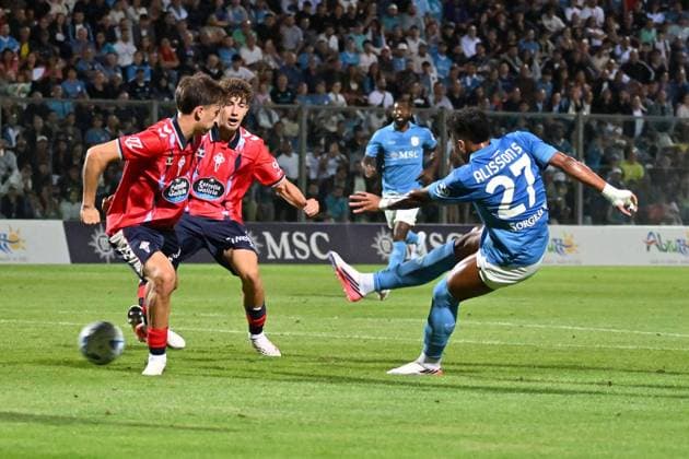 Foto IPP Felice De Martino Castel di Sangro Aq 08 08 2026 Calcio Partita Amichevole 2026 2027 Napoli - Celta De Vigo Nella foto: Alisson Santos Italy Photo Press World Copyright *** Photo: IPP Felice De Martino, Castel di Sangro, Aquila, August 8, 2026, Soccer, Friendly Match, 20262027, Napoli vs. Celta de Vigo. Pictured: Alisson Santos. Italy Photo Press World. Copyright  Castel di Sangro italy Italia ITALY  Copyright: xIMAGO R4924_italyphotopressx