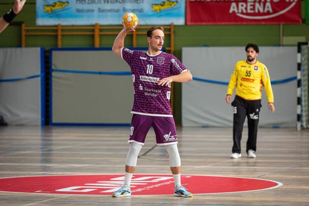 Handball, Lindencup, TV Hüttenberg - Pfadi Winterthur #2 08.08.2026, xovx, Handball Lindencup, TV Hüttenberg - Pfadi Winterthur Paul Ohl (TV Hüttenberg), Freisteller Linden Stadthalle Hessen Deutschland (DE) *** August 8, 2026, xovx, Lindencup Handball Tournament, TV Hüttenberg vs. Pfadi Winterthur, Paul Ohl (TV Hüttenberg), Freisteller Linden City Hall, Hesse, Germany, DE