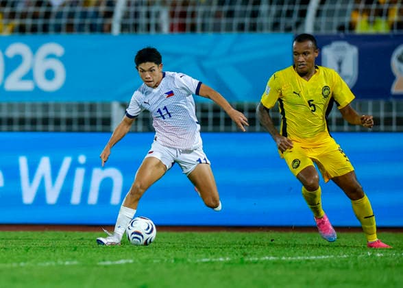 Fußball, ASEAN Hyundai Cup, Malaysia - Philippinen August 8, 2026, Kuala Lumpur, Malaysia: Kenji Nishioka of Philippines (L) and Rodney Celvin Akwensivie known as Rodney Celvin of Malaysia seen in action during the ASEAN Hyundai Cup 2026 match between Malaysia and Philippines at Kuala Lumpur Football Stadium, Cheras. Final score; Malaysia 1:0 Philippines. ASEAN Hyundai Cup 2026 Malaysia Vs Philippines In Kuala Lumpur, Malaysia - 8 Aug 2026  - ZUMAs197 20260808_aaa_s197_261 Copyright: xWongxFokxLoyx
