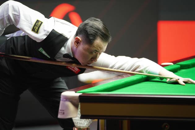 TAIYUAN, CHINA - AUGUST 09: Xiao Guodong of China plays a shot in the first round match against Anthony McGill of Scotland on day 2 of the 2026 World Snooker Tour China Open at Taiyuan Binhe Sports Center on August 9, 2026 in Taiyuan, Shanxi Province of China.  Copyright: xTaixChengzhex 111658964118