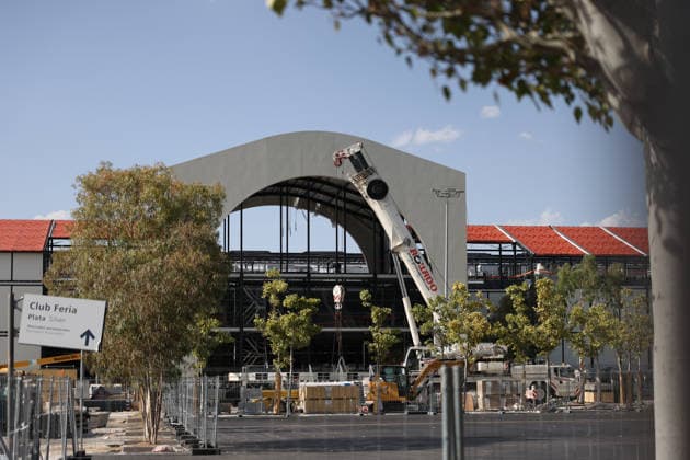 Formula 1, Spanish Grand Prix in Madrid, construction work on the circuit