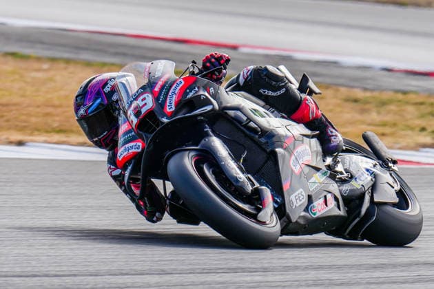 Jorge Martin (Spain) of the Aprilia Racing ( 89) during MotoGP Warm Up at Round 12 of the 2026 Qatar Airways Grand Prix of Great Britain at Silverstone Circuit, Towcester, England on the 9 August 2026.  Copyright: xDavidxHornx PMI-7310-0216