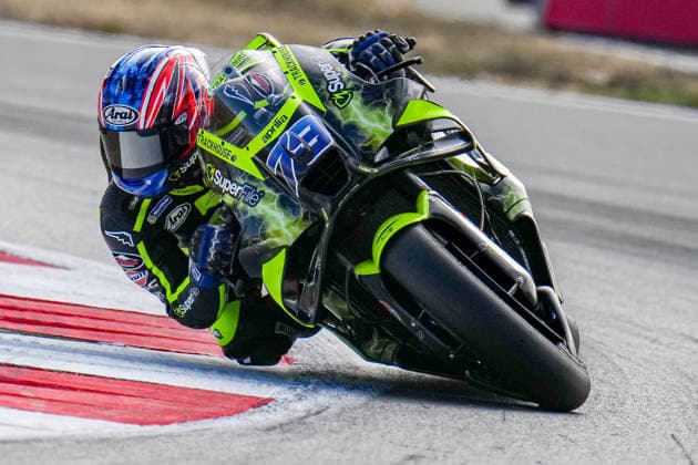 Ai Ogura (Japan) of the SuperFile Trackhouse MotoGP Team ( 79) during MotoGP Warm Up at Round 12 of the 2026 Qatar Airways Grand Prix of Great Britain at Silverstone Circuit, Towcester, England on the 9 August 2026.  Copyright: xDavidxHornx PMI-7310-0217