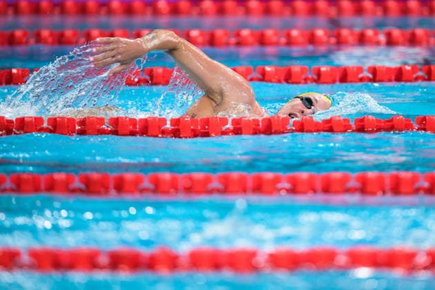 260809 Sarah Sjöström of Sweden at a swimming training session during day ten of the 2026 European Aquatics Championships on August 9, 2026 in Saint-Denis. Photo: Joel Marklund BILDBYRAN kod JM JM0836 bbeng simning swimming svomming 2026 european aquatics championships em träning training practice Sverige Sweden *** August 9, 2026: Sarah Sjöström of Sweden at a swimming training session on the tenth day of the 2026 European Aquatics Championships, 2026 in Saint Denis. Photo by Joel Marklund. BILDBYRAN code JM JM0836 bbeng swimming 2026 European Aquatics Championships EM training practice Sweden  Copyright: JOELxMARKLUND BB260809JM003