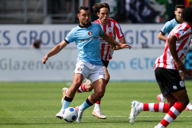 2026-08-09 Sparta Rotterdam v Feyenoord - Dutch Eredivisie ROTTERDAM, NETHERLANDS - AUGUST 9: Charles Vanhoutte of Feyenoord in action during the Dutch Eredivisie match between Sparta Rotterdam and Feyenoord at Sparta-stadion Het Kasteel on August 9, 2026 in Rotterdam, Netherlands. Rotterdam Sparta-stadion Het Kasteel Netherlands Content not available for redistribution in The Netherlands directly or indirectly through any third parties. Copyright: xHansxvanxderxValkx