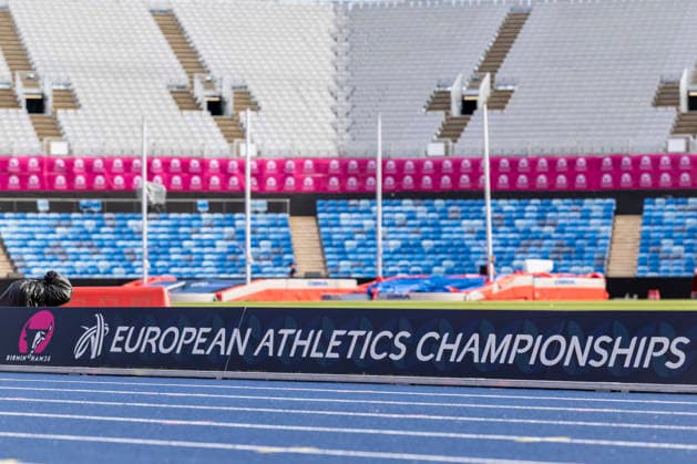 BIRMINGHAM, GREAT BRITAIN - AUGUST 9, 2026 : Impressions of the training day during the European Athletics Championships at Alexander Stadium on August 9, 2026 in Birmingham, Great Britain. Nordrhein-Westfalen Great Britain Copyright: xLeahxKohringx