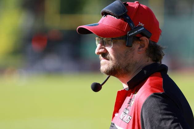 Michael Vogt (Potsdam Royals, Head Coach), Düsseldorf Panther vs Potsdam Royals, American Football, GFL, German Football League, Season 2026, Week 14, 08.08.2026, Photo: PFA Klaus Sack Düsseldorf Stadion VfL Benrath NRW Deutschland Copyright: xFootxBowl KlausxSackx