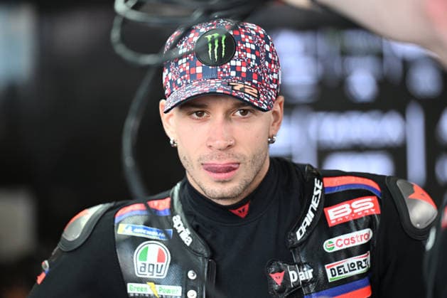 RECORD DATE NOT STATED 9th August 2026; Silverstone Circuit, Northamptonshire, England; 2026 MotoGP Grand Prix of Great Britain, Race Day; Marco Bezzecchi of Aprilia Racing before the MotoGP Warm Up and Rider Parade SimonxWest
