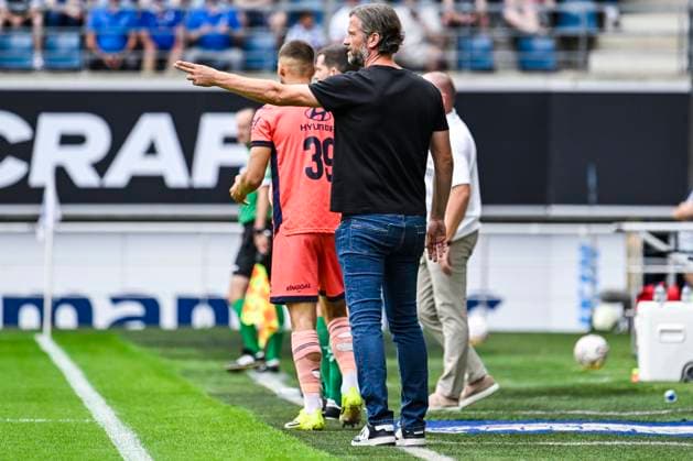 KAA Gent v KV Mechelen - Jupiler Pro League GENT, BELGIUM - AUGUST 09 : De Mil Rik head coach of KAA Gent pictured during the Jupiler Pro League match between KAA Gent and KV Mechelen on August 9, 2026 in Gent, Belgium, 09 08 2026 Gent Belgium  Copyright: xTgox