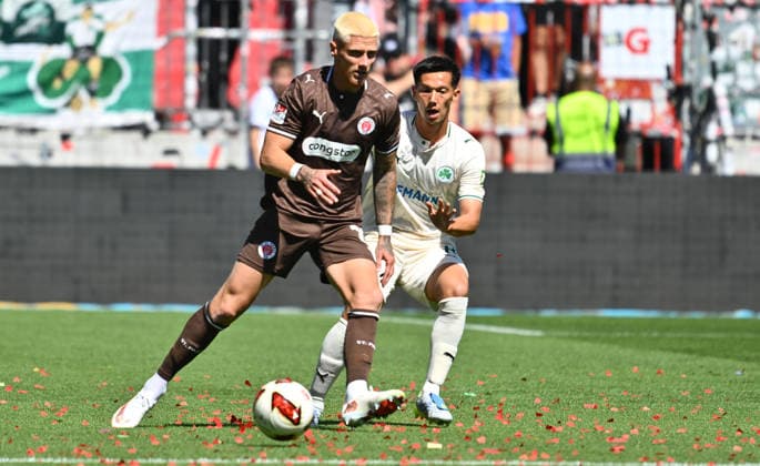 Football, 2nd Bundesliga, FC St. Pauli v SpVgg Greuther Fürth