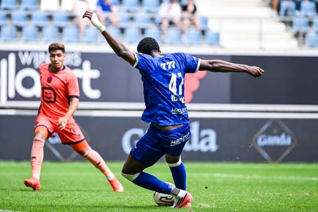 KAA Gent v KV Mechelen - Jupiler Pro League GENT, BELGIUM - AUGUST 09 : Vergara Josue forward of KAA Gent scores a goal during the Jupiler Pro League match between KAA Gent and KV Mechelen on August 9, 2026 in Gent, Belgium, 09 08 2026 Gent Belgium  Copyright: xTgox