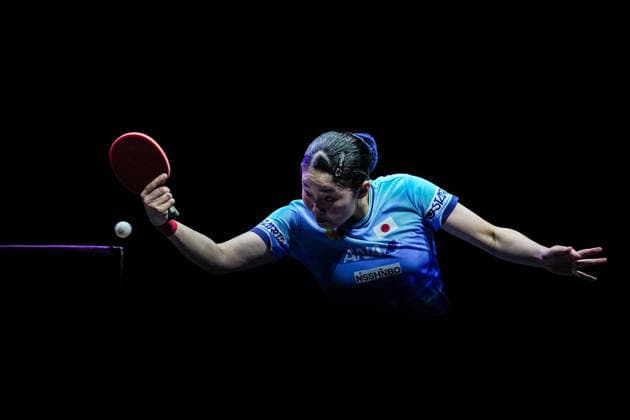 (260809) -- YOKOHAMA, Aug. 9, 2026 -- Harimoto Miwa of Japan hits a return during the women s singles final match between Harimoto Miwa of Japan and Chen Xingtong of China at the WTT Champions Yokohama 2026 in Yokohama, Japan, Aug. 9, 2026. ) (SP)JAPAN-YOKOHAMA Table tennis, Tischtennis WTT CHAMPIONS YOKOHAMA-WOMEN S SINGLES JiaxHaocheng 