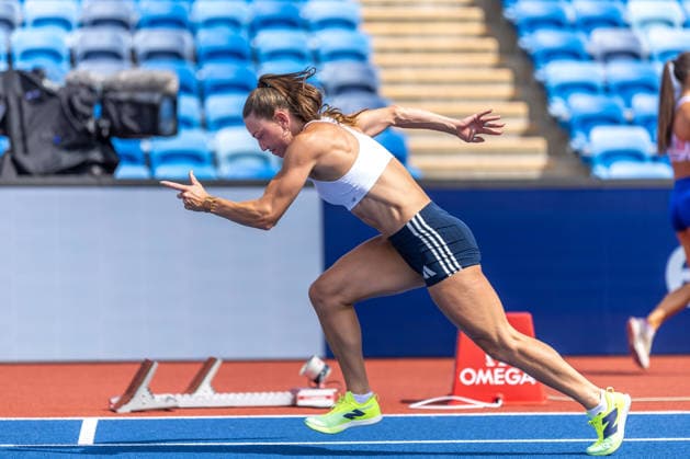 2026 European Athletics Championships Previews, Alexander Stadium, Birmingham 9 8 2026 Sophie Becker training in Alexander Stadium ahead of the 2026 European Athletics Championships Sophie Becker 9 8 2026  Copyright: xx MT2_2708