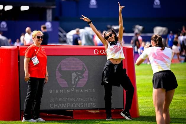 European Athletics Championships Birmingham 2026 - Media Activities 09 08 2026 BIRMINGHAM, ENGLAND - AUGUST 09 : Guisse Saliyya (BEL) during a training session ahead of the Birmingham 2026 European Athletics Championships on August 09, 2026 in Birmingham, England, 09 08 2026  Copyright: xTomasxSiskx