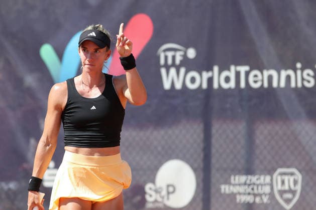 Leipzig Open 2026, ITF-Finale: Ida Wobker vs. Irene Burillo, 09.08.2026 Irene Burillo (Spanien ESP) im Finale. Leipzig Open 2026, ITF World Tennis Tour, 09.08.2026 auf der Anlage des Leipziger Tennisclubs 1990 in der Sportforum-Nordanlage. *** Leipzig Open 2026, ITF Final: Ida Wobker vs. Irene Burillo, August 9, 2026—Irene Burillo (Spain, ESP) in the final of the Leipzig Open 2026, ITF World Tennis Tour, August 9, 2026, at the Leipzig Tennis Club 1990 on the Sportforum Nordanlage grounds Copyright: xBEAUTIFULxSPORTS JanxKaeferx